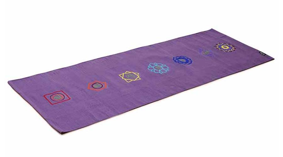 Covor Yoga din bumbac - Chakra Violet - Yogistar - 192cm x 72cm x 0.3cm
